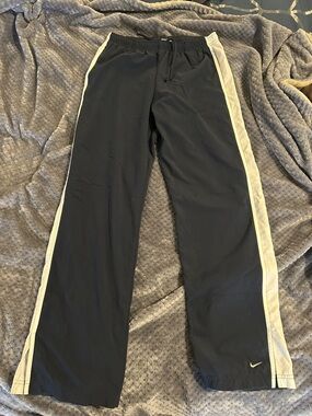 NWOT Perfectly Fantastic Nike Navy and White Track Wind Pants SzM